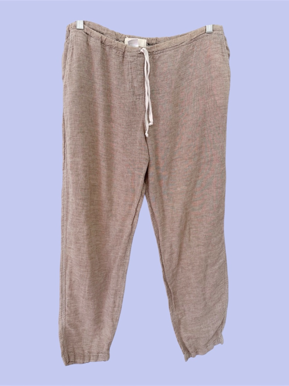 CP Shades beige linen blend pants